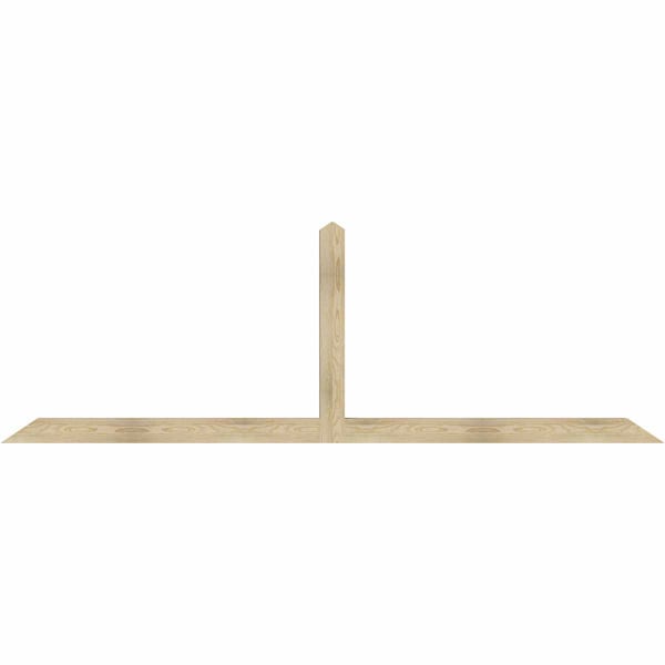Ekena Millwork Portland Rough Sawn Timber Gable Bracket, Douglas Fir, 108"W x 36"H x 4"D x 4"F, 8/12 Pitch GBW108X36X0404POR00RDF - main